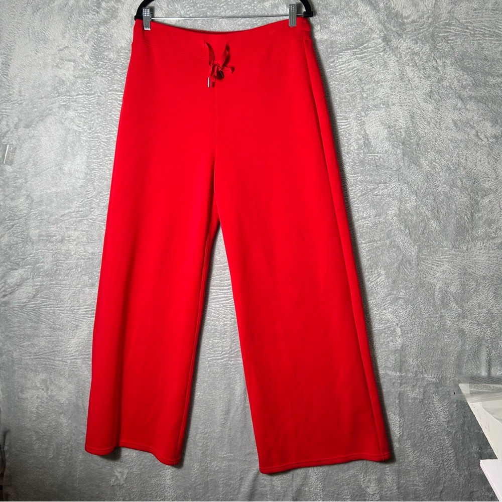 SPANX Red Wide-Leg Pull-On Pants